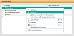 Auch Datentypen in der Parameterliste können identifiziert werden.