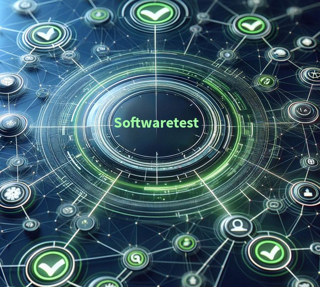 Dieses Bild zeigt das Wort Softwaretest