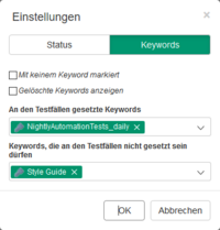 Die Testdaten werden nach dem Keyword für den nächtliche Testautomatiseirungslauf gefilter, dürfen aber nicht zu den Style Guide Tests gehören.